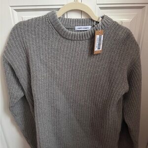 Poppy Barley Cove Crewneck Sweater in Melange Grey